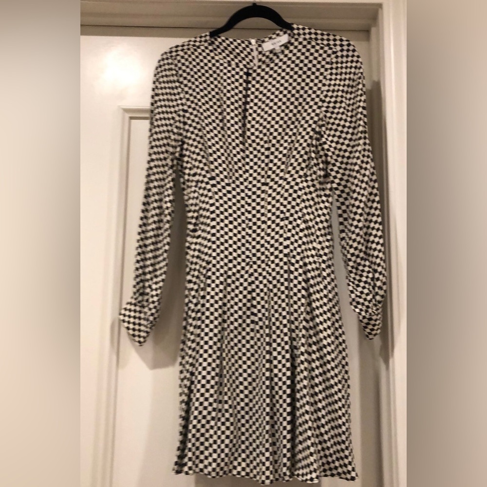Reiss checkered mini dress